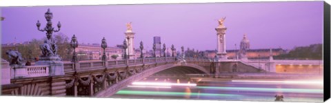 Framed Bridge over a river, Seine River, Paris, France Print