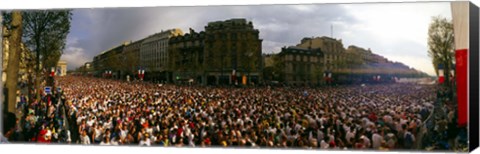 Framed Marathon Runners, Paris, France Print