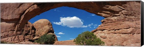 Framed North Window, Arches National Park, Utah, USA Print