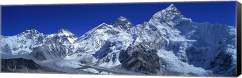 Framed Himalaya Mountains (Mt Everest), Nepal Print