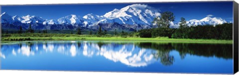 Framed Lake in Denali National Park AK Print