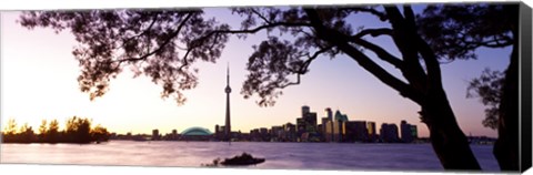 Framed Skyline CN Tower Skydome Toronto Ontario Canada Print