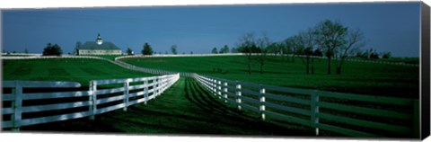 Framed USA, Kentucky, Lexington, horse farm Print