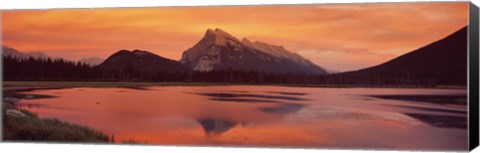 Framed Mt Rundle &amp; Vermillion Lakes Banff National Park Alberta Canada Print