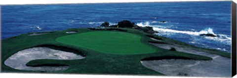 Framed Pebble Beach Golf Course 8th Green Carmel CA Print