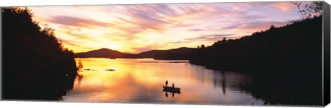 Framed Sunset Saranac Lake Franklin Co Adirondack Mtns NY USA Print