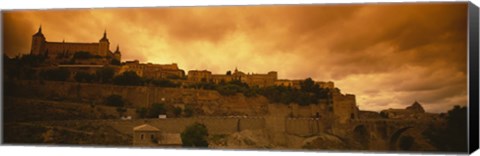 Framed Low angle view of a castle, Alcazar, Toledo, Spain Print