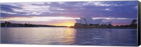 Framed Sunset over Sydney Opera House Print