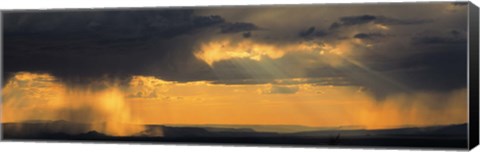 Framed View From The High Road To Taos, New Mexico, USA Print