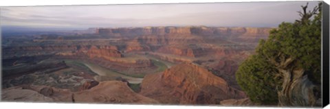 Framed High Angle View Of An Arid Landscape, Canyonlands National Park, Utah, USA Print