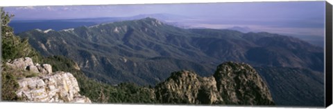 Framed Sandia Mountains, Albuquerque, New Mexico, USA Print