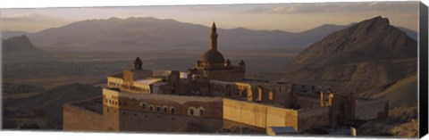 Framed High angle view of a palace, Ishak Pasha Palace, Dogubeyazit, Turkey Print