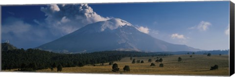 Framed Clouds over a mountain, Popocatepetl Volcano, Mexico Print