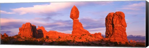 Framed Red rock formations, Arches National Park, Utah Print