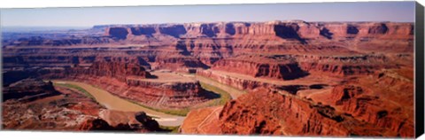 Framed River flowing through a canyon, Canyonlands National Park, Utah, USA Print