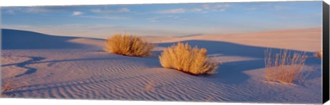 Framed USA, New Mexico, White Sands, sunset Print