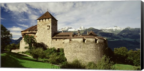 Framed Castle in Vaduz Lichtenstein Print