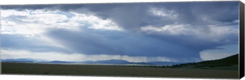 Framed Storm cloud over a landscape, Weston Pass, Colorado, USA Print