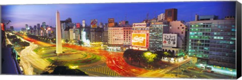 Framed Plaza De La Republica, Buenos Aires, Argentina Print