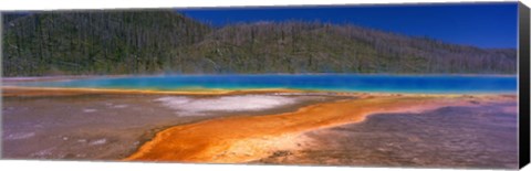 Framed Grand Prismatic Spring, Yellowstone National Park, Wyoming, USA Print