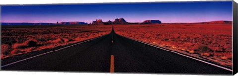 Framed Road Monument Valley Tribal Park UT USA Print