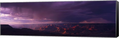 Framed Storm Clouds over Grand Canyon, Arizona Print