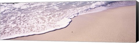 Framed High angle view of surf on the beach, The Baths, Virgin Gorda, British Virgin Islands Print