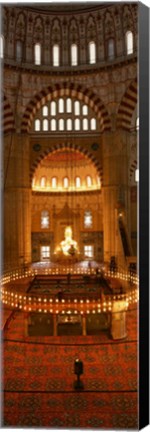 Framed Interior of Selimiye Mosque, Turkey Print