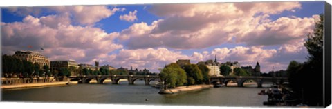 Framed France, Paris, Seine River Print