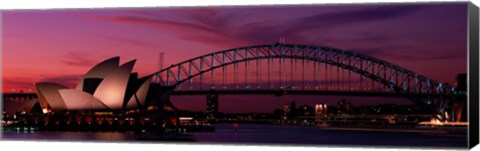 Framed Australia, Sydney, sunset Print