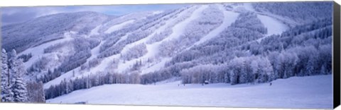 Framed Mountains, Snow, Steamboat Springs, Colorado, USA Print