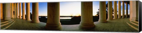 Framed Jefferson Memorial Columns, Washington DC Print