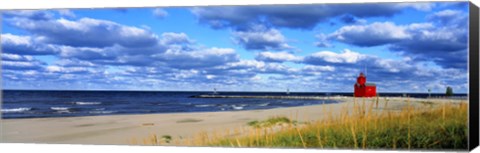 Framed Big Red Lighthouse, Holland, Michigan, USA Print