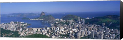 Framed Skyline, Cityscape, Coastal City, Rio De Janeiro, Brazil Print