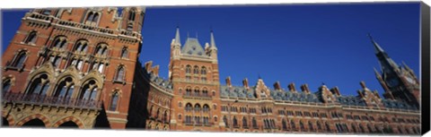 Framed Low angle view of a building, St. Pancras Railway Station, London, England Print