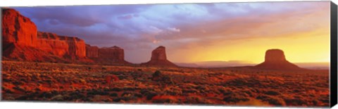 Framed Sunrise, Monument Valley, Arizona, USA Print