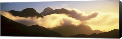 Framed Mount Pembroke Fiordland National Park New Zealand Print