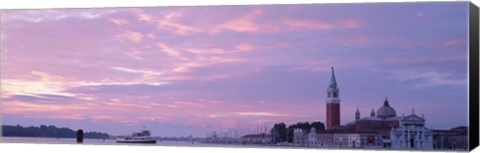 Framed Church in a city, San Giorgio Maggiore, Grand Canal, Venice, Italy Print