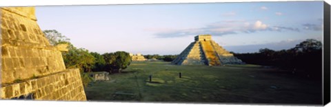 Framed Pyramids at an archaeological site, Chichen Itza, Yucatan, Mexico Print