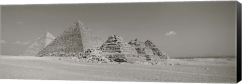 Framed Pyramids Of Giza, Egypt Print