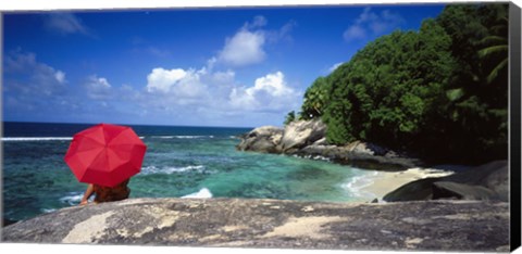 Framed Indian Ocean Moyenne Island Seychelles Print