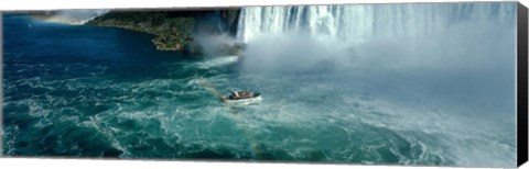 Framed Boat trip at Niagara Falls, Canada Print