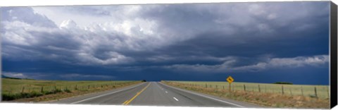 Framed Highway Near Blanding, Utah, USA Print