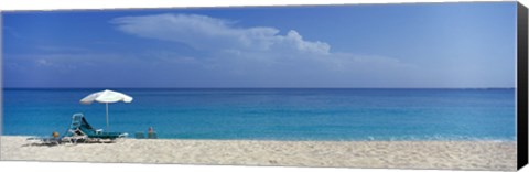 Framed Beach Scene, Nassau, Bahamas Print