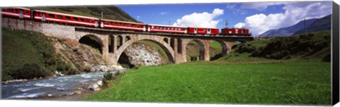 Framed Railroad Bridge, Andermatt, Switzerland Print