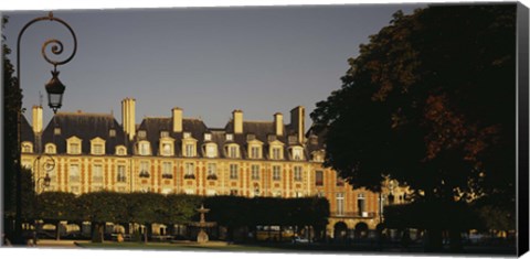 Framed Facade of a building, Place des Vosges, Paris, France Print