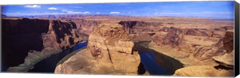 Framed Muleshoe Bend at a river, Colorado River, Arizona, USA Print