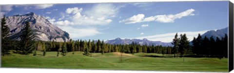 Framed Golf Course Banff Alberta Canada Print