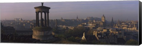 Framed High angle view of a monument in a city, Edinburgh, Scotland Print