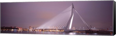 Framed Erasmus Bridge, Rotterdam, Holland, Netherlands Print